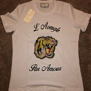 White Gucci Logo T-Shirt XXXL